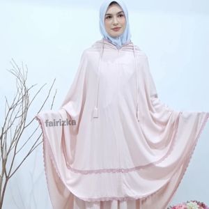 Mukena Premium Dewasa model 2 in 1 Renda 2 Katun Rayon Adem Lembut Nyaman size Besar