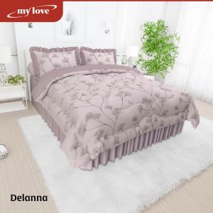 Bedcover set rumbai all new my love ukuran 180x200 tinggi 30 original