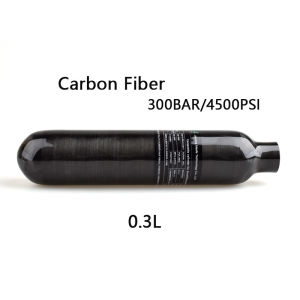 HPA Scuba 0.3L Carbon Fiber Air Tank 300BAR 4500PSI Gas Cylinder CO2 Soda Water Bottle For Diving Station Aquarium Fittings