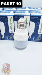 PROMO PAKET ISI 10 PCS Takasimurah Lampu LED Bulb 5 Watt SNI Bohlam LED Cahaya Putih Super Terang 5 WATT Takasimurah isi 10 pcs