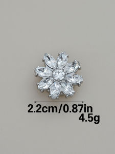 1/2/10pcs Rhinestone Button Covers for Women Crystal Button Covers Detachable Clip on Button Covers
