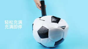 Electric Ball Pump Smart Air Pump Portable Fast Ball Inflation with Precise Pressure Gauge and Digital LCD Display for Football Basketball Volleyball Football (2 Pin and 1 Spout)