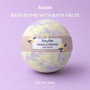 Fizzyble Bath Bombs with Bath Salts - Vanilla Orchid (300g)
