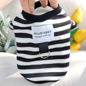 Traction Pet Summer Vest Teddy Bichon Pomeranian York Summer Maltese Cat and Dog Clothes Summer