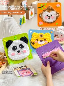 Đồ Chơi DIY Thêu Thổ Cẩm Handmade cho Bé Gái 3-6 Tuổi