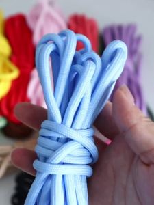 5Yards/Lot 5mm Polyeater Solid Color Braided Rope for DIY Tapestry Phone Bag Pendant Key Chain Handcraft Decoration Accessories