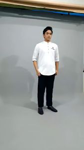 Baju Koko Kurta Pakistan Dewasa Guapo Premium Terbaru Lengan 3/4