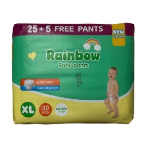 Rainbow Pants Baby Diapers XL 30