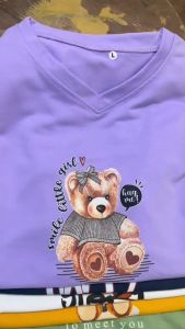 (3pcs) Kaos Oblong V-Neck Wanita / Baju Atasan Wanita Dewasa Leher V