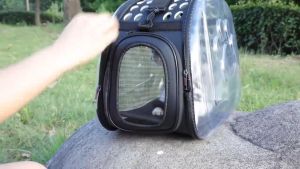 Pet Cargo Lipat Tas Kucing Transparan Tas Anjing Kucing Folding Bag Astronot Travel Cat Dog Bag Carrier