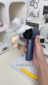enjoy happy shop USB Rechargeable Mini Fan Rechargeable Handheld Portable Strong Wind 100 Gear High-Speed No Ratings Yet