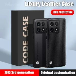 Luxury PU Leather Case for Xiaomi 14T Back Cover Silicone Shockproof Full Protection Phone Case for Xiaomi Mi 14T Fundas Shell