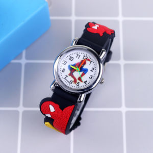 New Cartoon Spiderman Childrens Watches for Boys Rubber Strap Wristwatch Kids Watch Quartz Clock Student relogio Gift montre