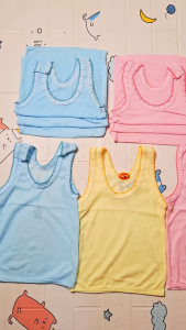3 Pcs Kaos singlet bayi & balita / KAOS DALAM ANAK / SINGLET BAYI / KAOS DALAM ANAK PEREMPUAN - KAOS DALAM ANAK LAKI -LAKI / SINGLET ANAK TERLARIS / Kaos Dalam Anak Laki- Laki dan Perempuan S M L XL XXL Murah