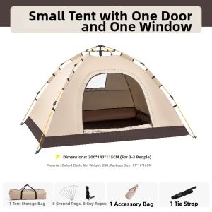 LIWAN | Camping Outdoor Overnight Portable Thick Waterproof Sunscreen Automatic Tent