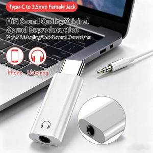 Hi-Fi Audio USB-C to 3.5Mm Headphone Jack Adapters Compatible with for Iphone Galaxy S23/S22 Ultra Ipad Pro And Pixel