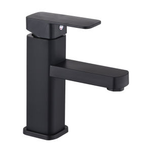 Stainless Steel Black Square Hot Water Faucet