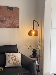 AOMAO | Retro Style Wireless Charging Floor Lamp