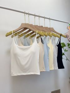 Upgrade Version Thin Modal Strap Vest Womens Base Layer Outerwear Gathered Wrap Chest Pad Naked Sensation Versatile Style