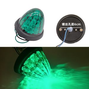 24V Truck Top Lamp Container Spotlight High Brightness Mushroom Head Light Warning Lamp for Heavy Duty Vehicles 12V