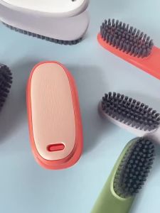2pc Cleaning Brush Soft Bristled Shoe Brush Long Handle Brush Clothes Brush Shoe Clothing Board Brush Household Cleaning Tool