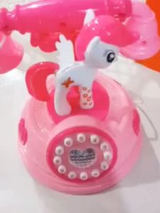 Mainan Anak Perempuan Telephone Karakter Little Phony Yang Lucu YD 3 90 | Mainan Telephone Rotary Bisa Nyalah Bunyi Suara Ada Lampu Dan Nada Dering | Mainan Cocok Untuk Kado Anak Murah Meriah |  Edukasi Telephone Little Phony