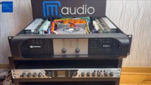 Cục đẩy công suất 2 kênh NEWSOUND F5002 32 sò lớn hàng nhập khẩu đánh loa full bass 30-40 tặng kèm jac canonbảo hành 24 tháng