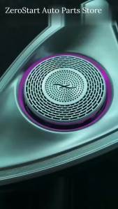 For Mercedes Benz W213 W205 X253 W222 W223 W206 C/GLC/S-Class Car Led Treble Horn Tuning 64 Colors 4D Rotating Tweeter Speaker