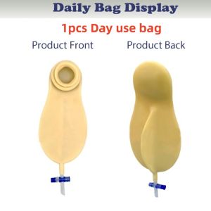Urostomy Bag Urine Bag Lateral Bladder Urinary Ostomy Bags Stoma bag Silicone Washable Reuseable Durable with Adjustable