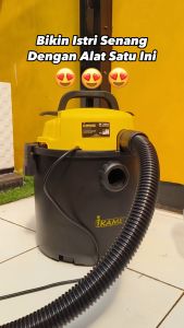 Penyedot Debu dan Cairan Vacuum Cleaner (Wet Dry n Blow) - 1000W, 16 kpa, 18L, Stainless Steel - Garansi 1 Tahun, Perlengkapan Lengkap - Parkir Canggih, Mesin Cuci Mobil Otomatis, Hidrolik Cuci Mobil dan Motor, Shampo dan Semir - Gratis Konsultasi & Pelatihan Usaha
