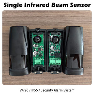 Wired Infrared Beam Detector for Home Security IP55 Outdoor Intrusion Alarm System 15m RangePerimeter Protection IR Barrier