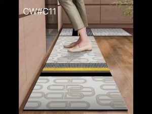 new 2pcs Kitchen Carpet Floor Mat Non-slip Thicken Doormat Rugs Kitchen Mats Bathroom Carpets outdoor carpet