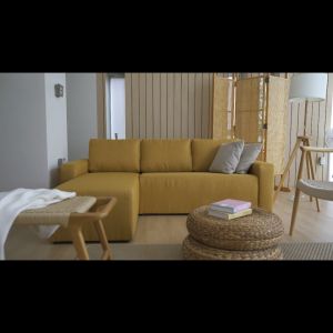 ZEN Collection ส่งฟรี กทม.ปริมณฑล !! โซฟา Sofa L-Shape 2.20 m BILLY โซฟาหูฟู/ผ้า PU Belgium