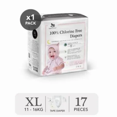 Applecrumby Chlorine Free Baby Diapers Tape & Pull Up PANTS ( NEWBORN- NB /S / M / L / XL / XXL)