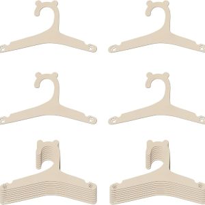 Wooden Baby Hanger Suitable for Baby Clothes Cute Bear Ear Wooden Newborn Girl and Boy Hanger 9 Inches (About 22.9 cm)