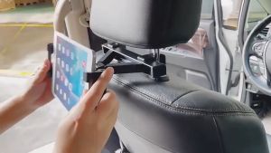 Car Headrest Tablet Phone Holder Back Seat Headrest Mount Flexible Adjustable 360 Degree Headrest Car Headrest Mount Bracket