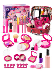 Kids Artificial Cosmetics Toys Suit Girl Girl Lipstick Nail Polish Baby House Playing Makeup Kit Princess
