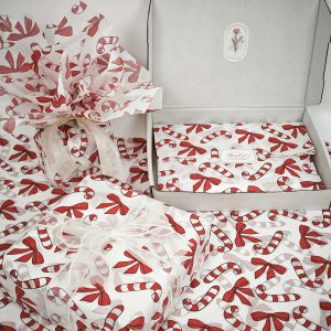 20Pcs Tissue Paper with Christmas Motifs 50cm X 35cm Gift Wrapping Paper Suitable for Weddings Christmas Birthday Gift Wrapping Bouquet Wrapping Gift Bag Filler Party Favors