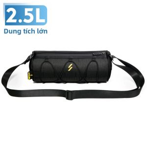 NEWBOLER 5L Túi Đựng Xe Đạp Chống Nước Phía Trước Dung Tích Lớn Phụ Kiện Lưu Trữ Xe Đạp Leo Núi Đa Chức Năng Với Túi Đựng Tay Lái Chống Mưa