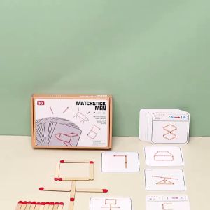Maching game color sporting toy mainan Montessori edukasi latihan motorik anak belajar mencocokkan gambar wooden stick puzzle geometri logic game