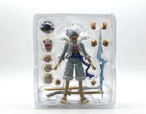 Bandai | Bandai SHF One Piece Nika Action Figure - Luffy Collectible Model Toy for Boys Birthday Gift Ornament