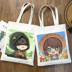 Large Capacity Canvas Shoulder Bag Fifth Law of Thermodynamics Cartoon Print Soft Tote Bag for Students Book Carrying Bag