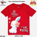 KFS 166 Atasan Baju Anak Perempuan Kaos Sweet Bunny Love So Cute  Lucu Usia 1-13 Tahun. 