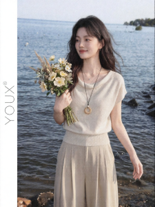 YOUXIANG | Áo Thun Tay Ngắn Slim Fit