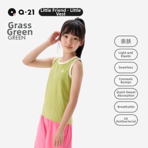 Q21 | Sweat-wicking Big Girl Vest Sleeveless Round Neck Underwear Top