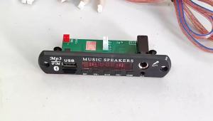 KEBIDU | Bo Mạch Giải Mã Bluetooth 5.0 KEBIDU 80W Cho Xe Hơi Tích Hợp MP3 Amply DIY Hỗ Trợ USB TF FM Module Âm Thanh Không Dây Đồng Hồ Micro Nguồn DC 12V