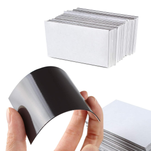 3.5x2 Inch Self-Adhesive Magnetic Sheets Durable & Flexible DIY Customizable Peel & Stick for Business Cards Craft Projects