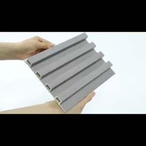 WPC Wall Panel Waterproof Grille Design Ecological Board Wallpaper Sticker TV Background Wall