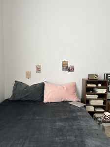 Thickened Flannel Bedding Set Coral Fleece Warmth Single Piece Milk Velvet Solid Color Bed Sheet Bed Skirt Winter Home Textile