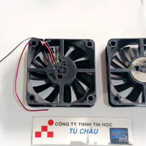 Quạt 6Cm dày 1.5Cm / Điện áp DC 24V Loại 2 dây nối nguồn (Quạt tháo LK)